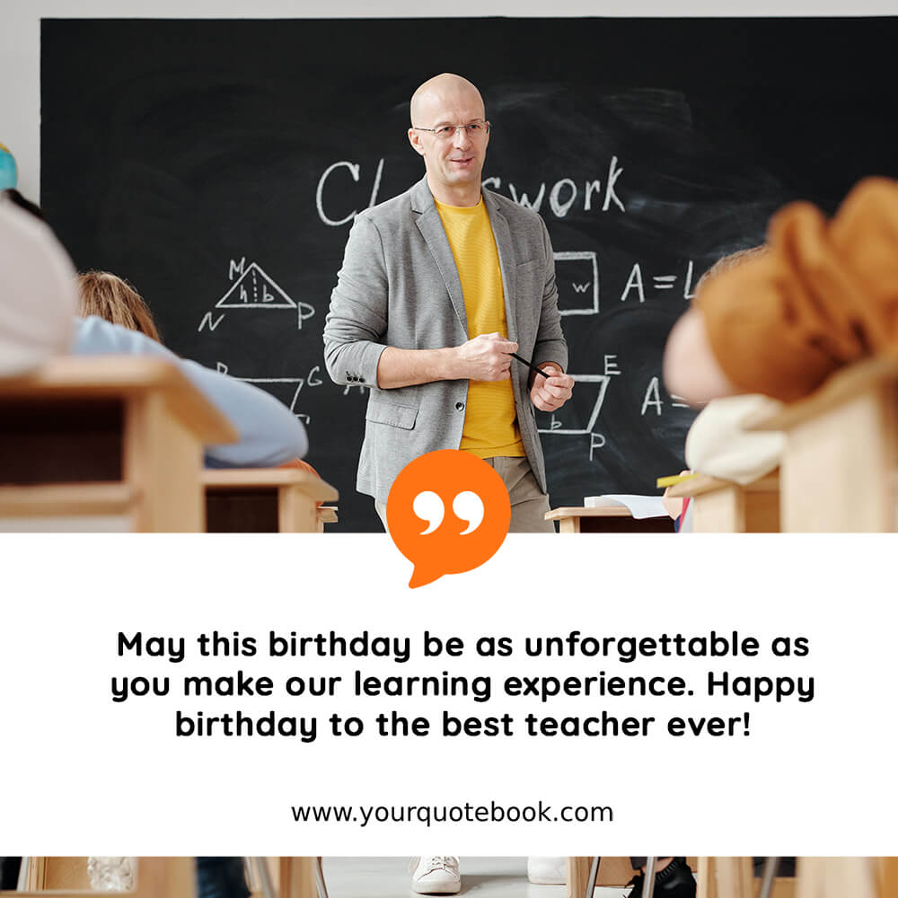 birthday wishes for best teacher