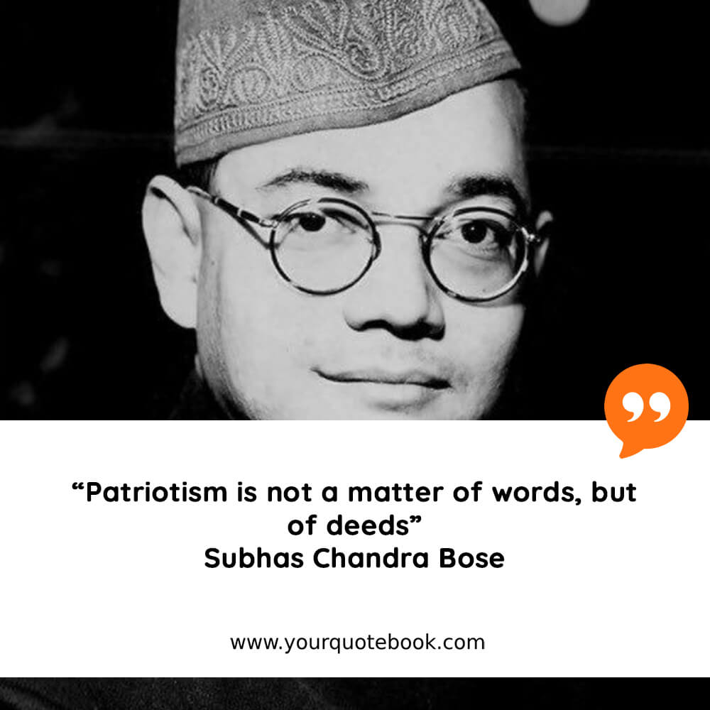 inspirational netaji subhash chandra bose quotes