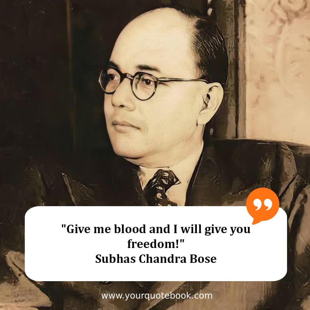 subhash chandra bose quotes