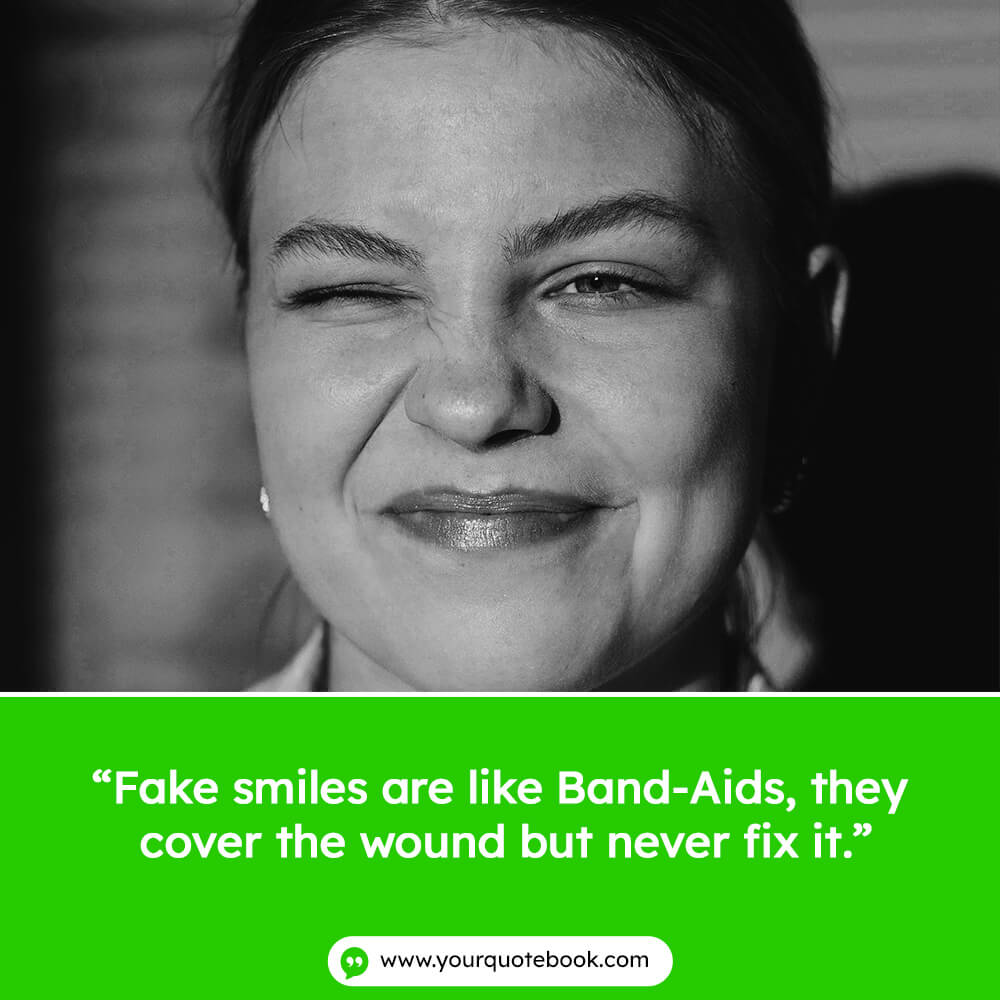 fake smile quotes for instagram