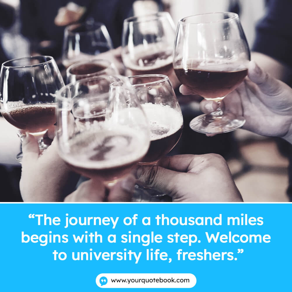 welcoming freshers day quotes