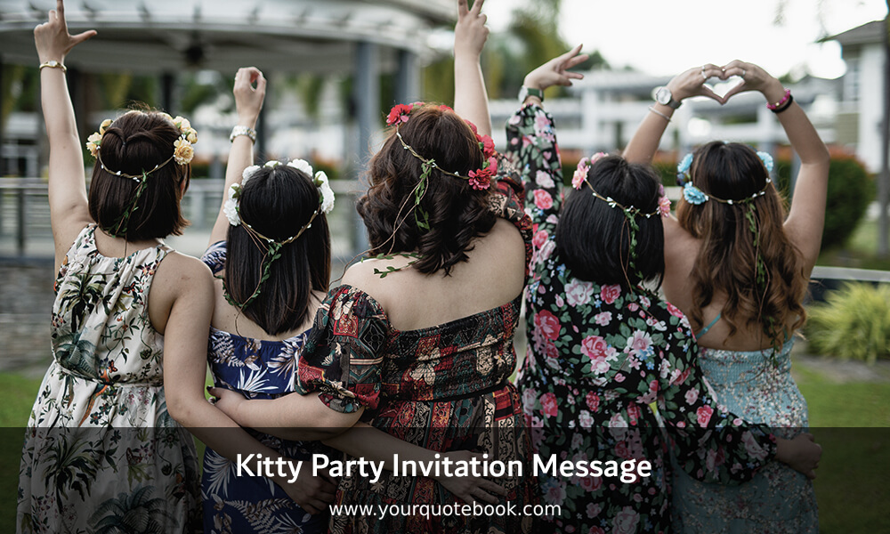 kitty party invitation message